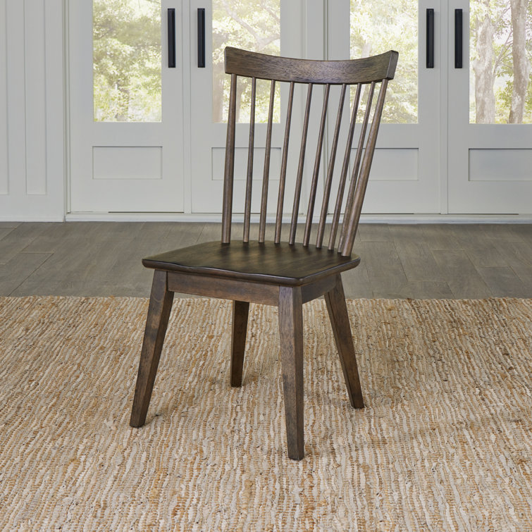 Loon Peak Jakeelah Spindle Back Side Chair w Saddle Shaped Seat Wayfair